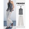 Za2025 Summer Women's Clothing Tops 2906096 104 Pleated Pants 7563045 712 Pants 2913097 104