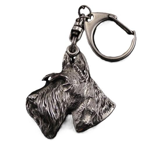 Scottish Terrier, Aberdeen Terrier, Scottie, Aberdeenie I - Versilberter Schlüsselanhänger mit Hund, Handtaschen-Dekoration, Rucksack-Anhänger der Marke Art-Dog