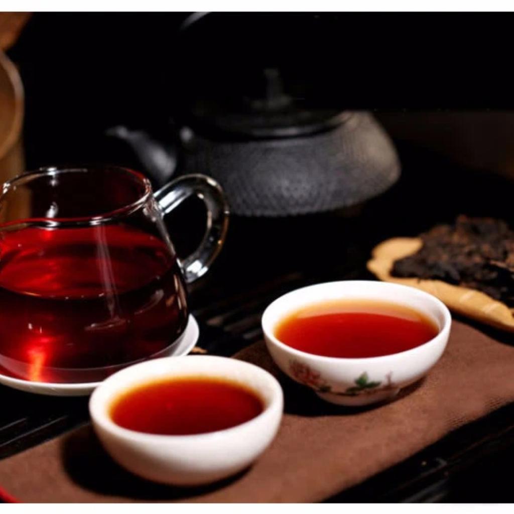 2009 Ripe Pu-erh Heaven Earth Menghai Royal Golden Buds Old Arbor King Tea 357g