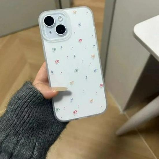 Frosted Dopamine Butterfly Case for Apple 17/16 Pro Max - Transparent & Simple Design for 15/14 Pro