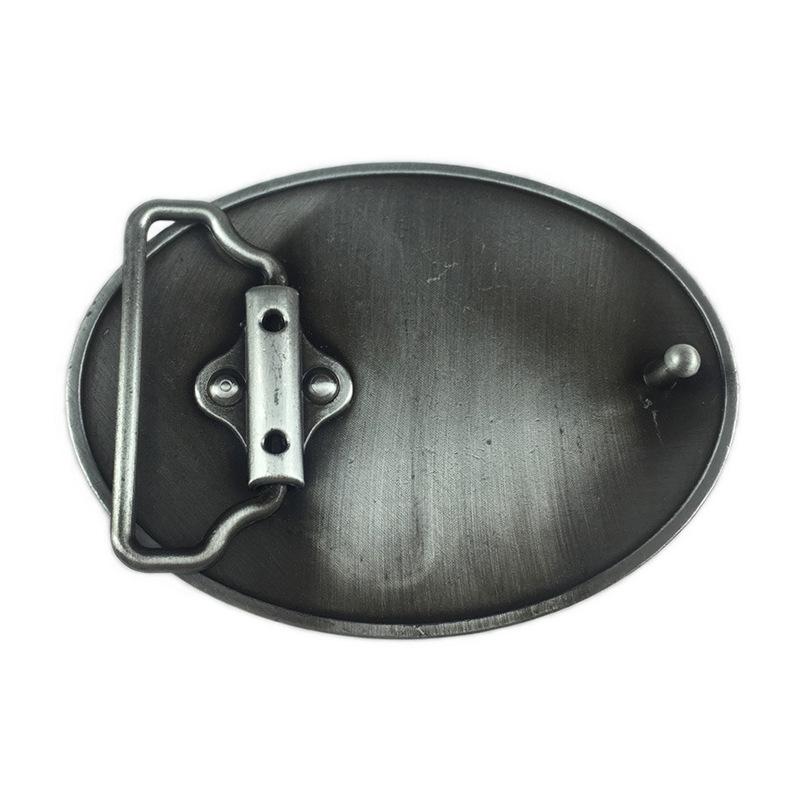 Ethnic Style Horse Head Leather Belt Buckle - European & American Fashion Smooth Clasp