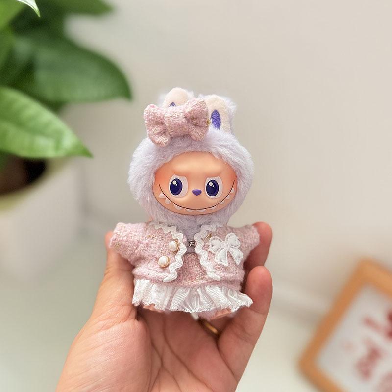 Mini Version 4.0 Vinyl Face Plush Blind Box Doll Clothes Christmas Set Small Nose Gaga Heart Bottom Password