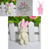 Niedliches 7,5 cm großes Mini-Kaninchen-Plüschtier, perfekt als Hochzeitsgeschenk oder Mitbringsel.