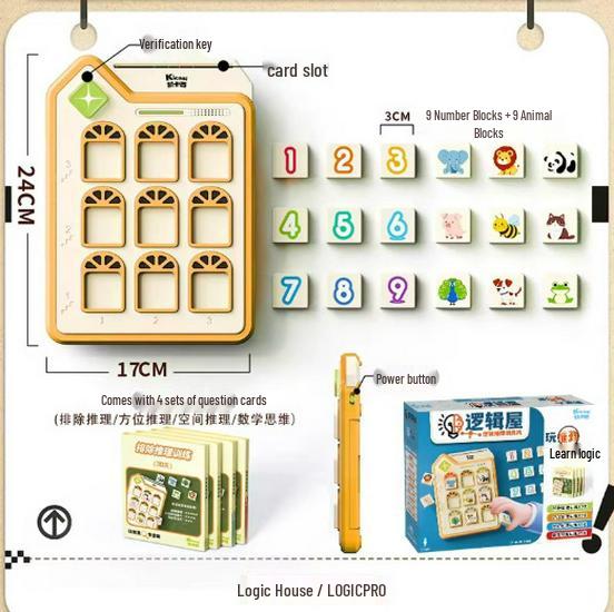 KaikaXi Logic Building Blocks - Educational Toy for Child Development and Logical Thinking, Ideal for Boys Birthdays.