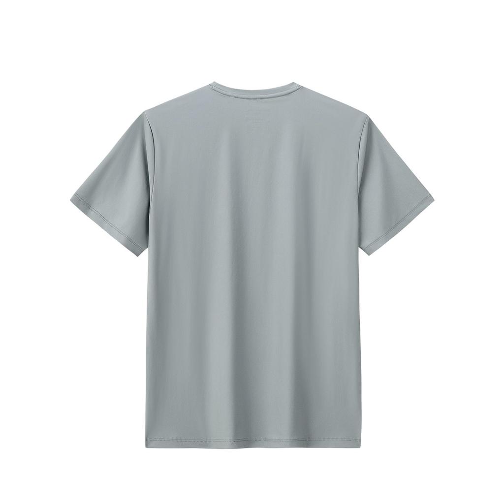 Anta Comfortable Short Sleeve Knitted T-Shirt Men Tops Light-Blue-Green 152537107-2