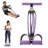 Widerstandsbänder mit Griffen für Frauen Pedalband Griff, 2/4/6-Röhren Bauch Taille Arm Beine Knöchel Zugseil Trainingsgerät Workout Band, Sit-Up Spannung