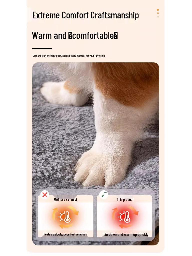 Detachable Washable Enclosed Cat Tent – Cozy All-Season Bed