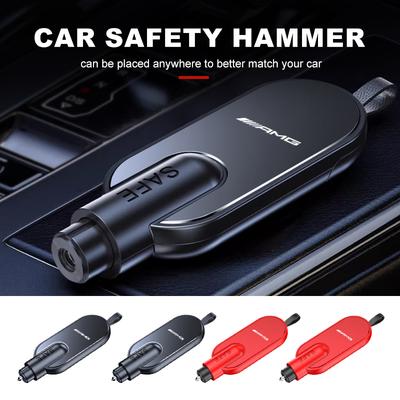 Portable Car Safety Hammer Window Breaker Seat Belt Cutter Tool For Mercedes Benz AMG W204 W205 W203 W211 W201 W210 W108 W124