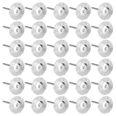 30Pcs Pinsel Rad Flache Mini Holz Carving Rost/Korrosion/Farbe Entfernung Polieren ToolsSteel Draht