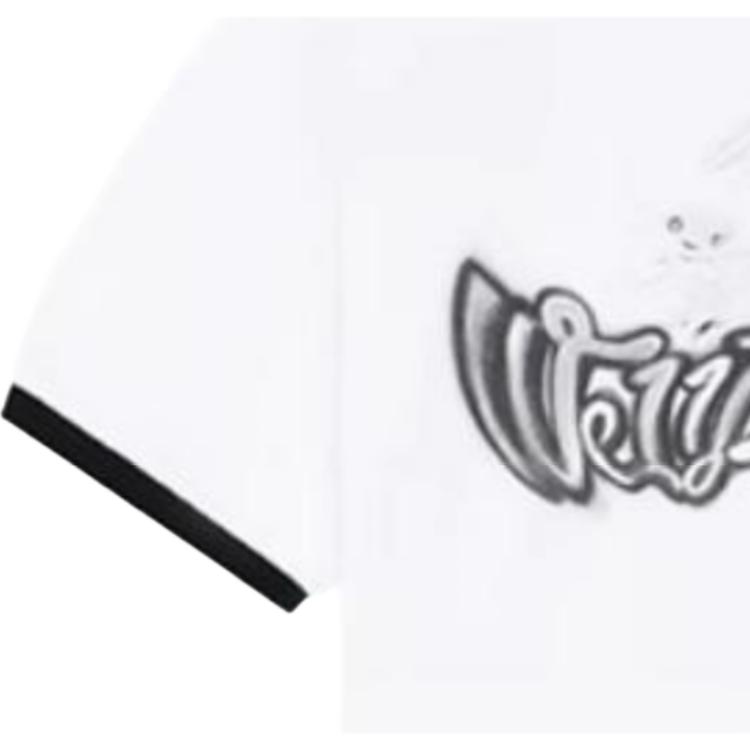 We11done Ss23 Logo Monster Letter Print Short Sleeve T-Shirt Unisex Tops WD-TT1-23-736-U-BK