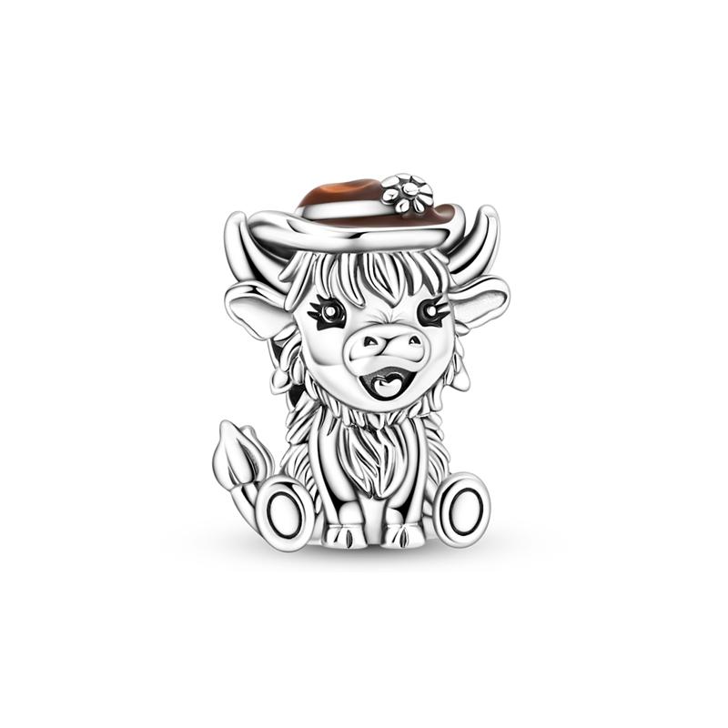 925 Silver Welcome To Colorless And Minimalist World Skull Charms Bead For Women Fit Bracelet DIY Jewelry Gift