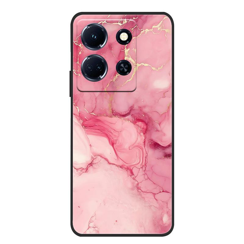 Schutzhülle aus weichem, mattem Silikon in Marmoroptik für Infinix Note 30 4G, passend für Infinix Note 30 Pro, 30i und 30 VIP – Rundumschutz