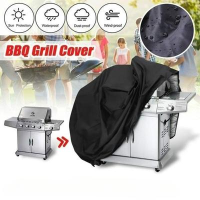 1Pc Latest Upgrade Material BBQ Cover Outdoor Dust Waterproof Heavy Duty Grill Cover Rain Protective Outdoor Barbecue Cover