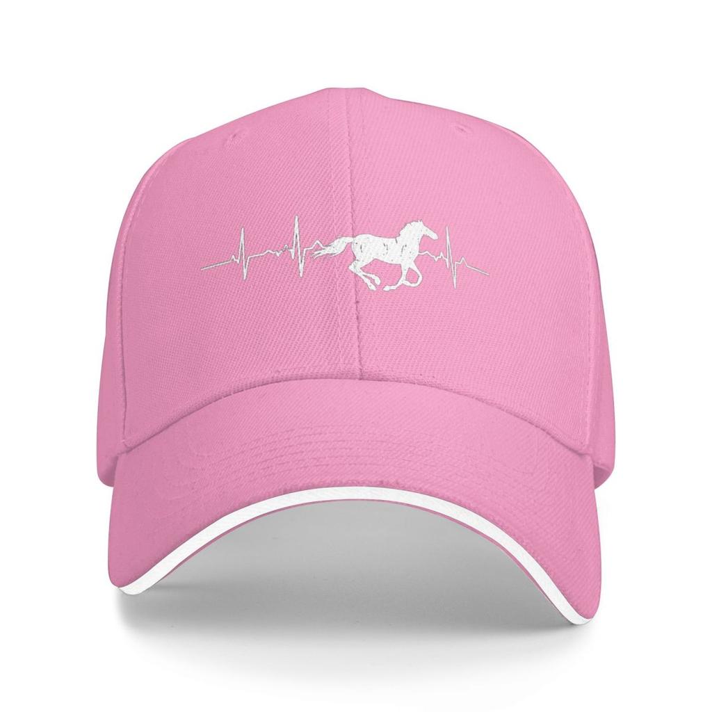 Horses Heartbeat Graphic Equine Baseball Caps Snapback Baseball Hats Breathable Casual Casquette Outdoor for Men And Women