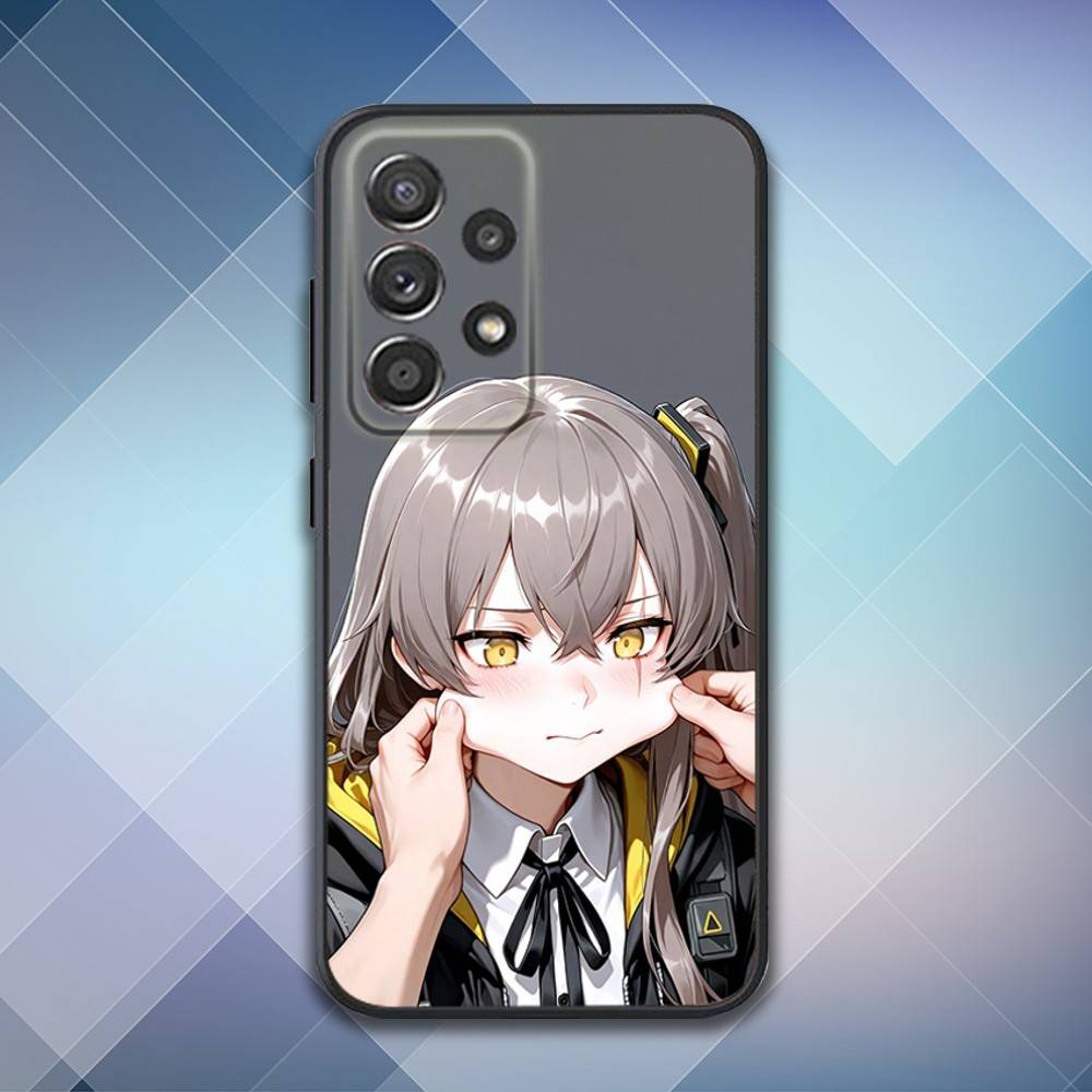 Girls F-Frontline U-Ump45 Phone Case For Samsung S25,S24,S21,S22,S23,S30,Ultra,S20,Plus,Fe,Lite,Note,10,9,5G Black Cover
