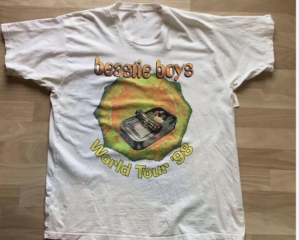 Vintage beastie boys shirt 98s Tour Short Sleece TShirt Unisex T-Shirt XL