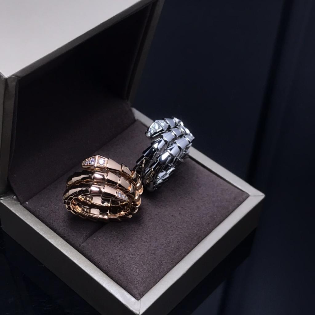 Serpentine Ring Featuring Three Colors High-quality Electroplating Craftsmanship Hypoallergenic and Suitable for Daily Wear Must-have for Gifts