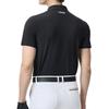 FILA Golf Series Fashion Casual Sports Comfortable Knitted Short Sleeve Polo Shirt Men tops Deep-Black A11M525107F-BK