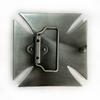 Personalized Cross Emblem Black Leather Belt Buckle