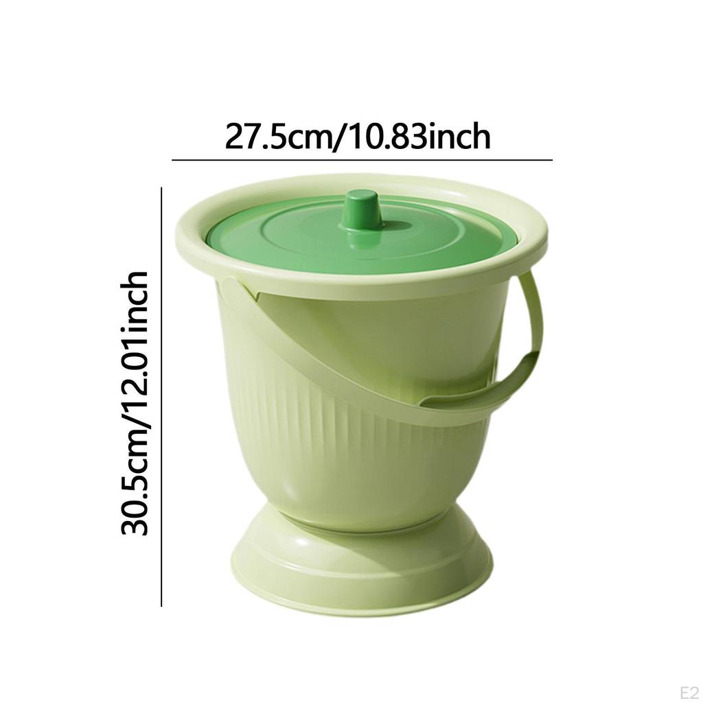 Bedside Urinal Potty Bucket, Commode Household Pot Spittoon with Lid