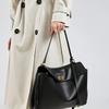Spring and summer new leather bag large-capacity commuter tote bag simple and fashionable versatile shoulder bag