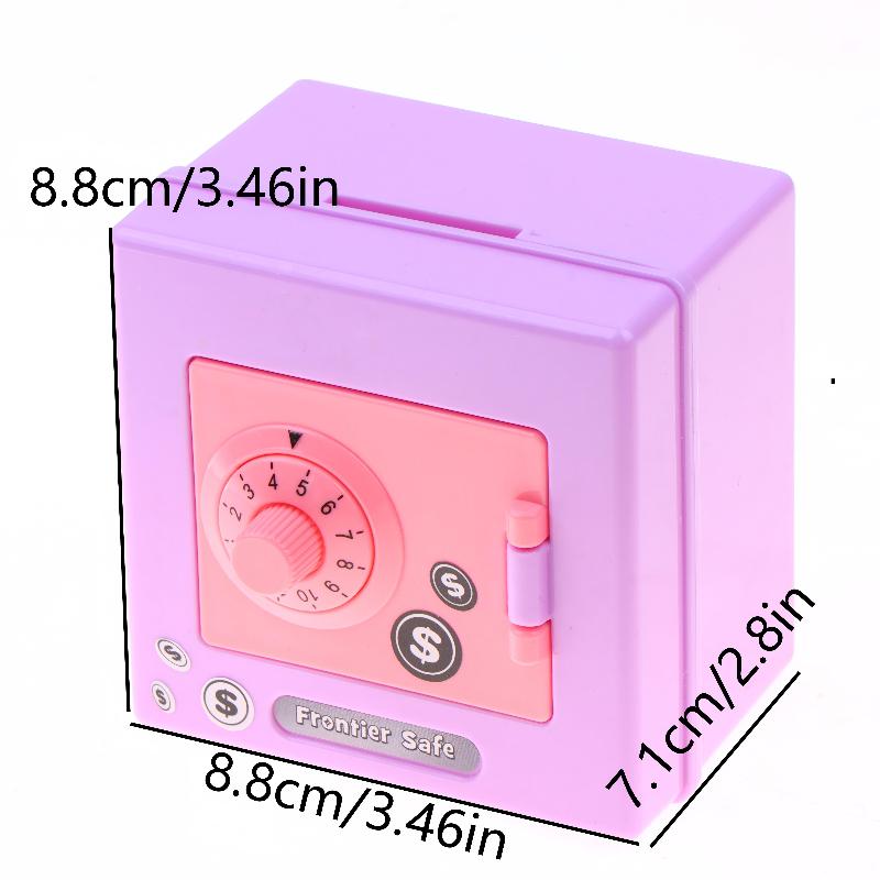 Kids Safe Box Mini Combination Lock Piggy Bank Secure 4 Digit Code Saving Money Coin Cash Box Birthday Gift for Boys Girls