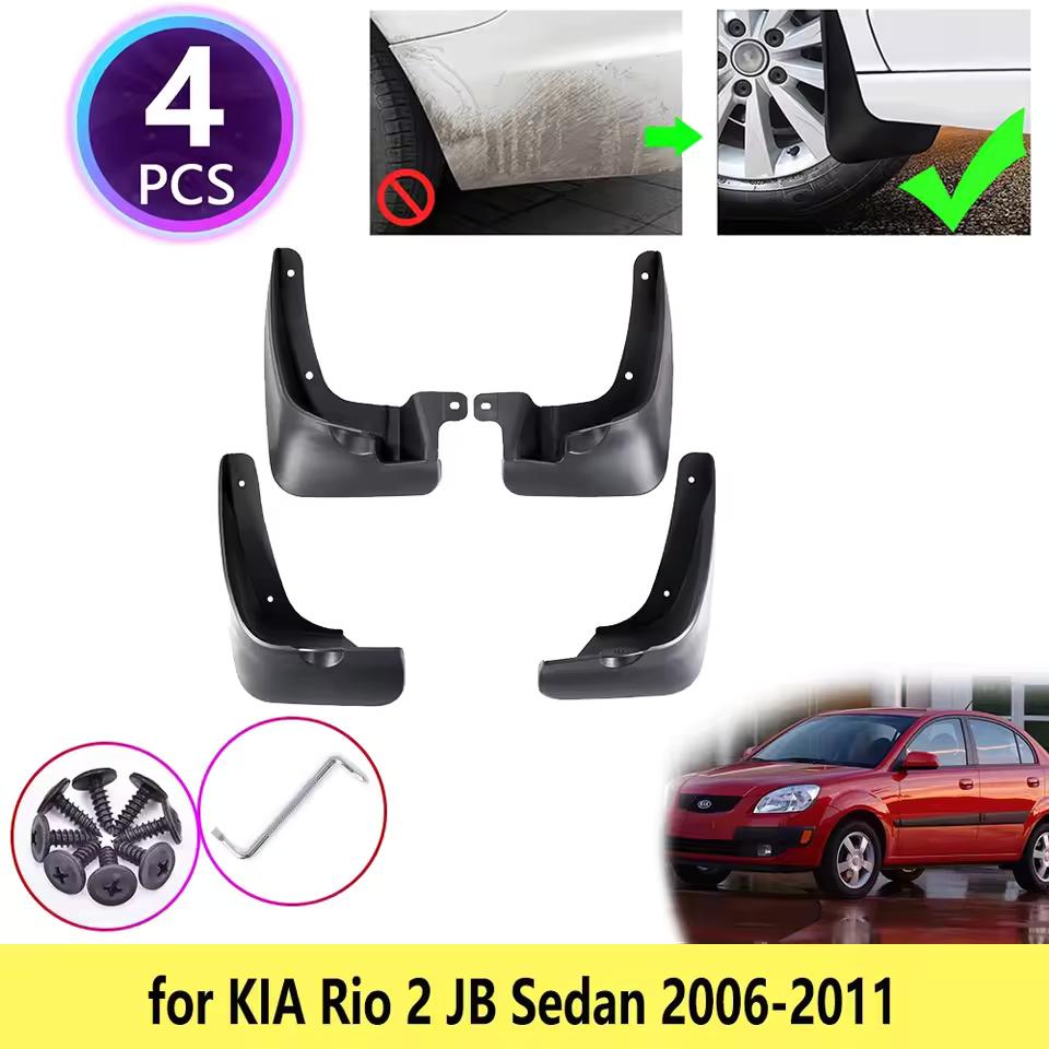 

Автомобильные брызговики для Kia Rio 2006-2011, новый Pride, 4-дверный седан, брызговики, брызговики, брызговики Fender 2007 2008 2006-2011
