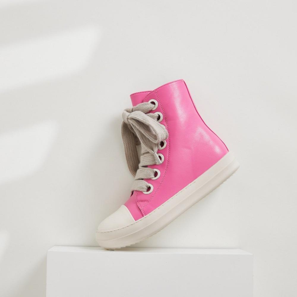 Rick High Top Flat Sneakers Platform Corss Tied Men's Shoes Women Sneakers Oween Designed Causal Flats Zip Ankle Botas 45