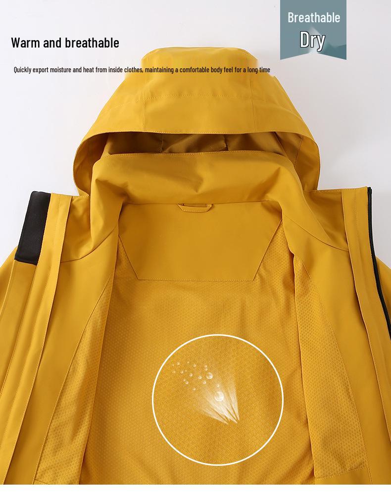 Unisex Winddichte & Wasserdichte Outdoor-Jacke zum Wandern & Bergsteigen