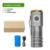 Portable Mini Ultra Bright Flashlight 18500 Rechargeable Torch with Magnet Powerful Waterproof Emergency Camping LED Flashlights