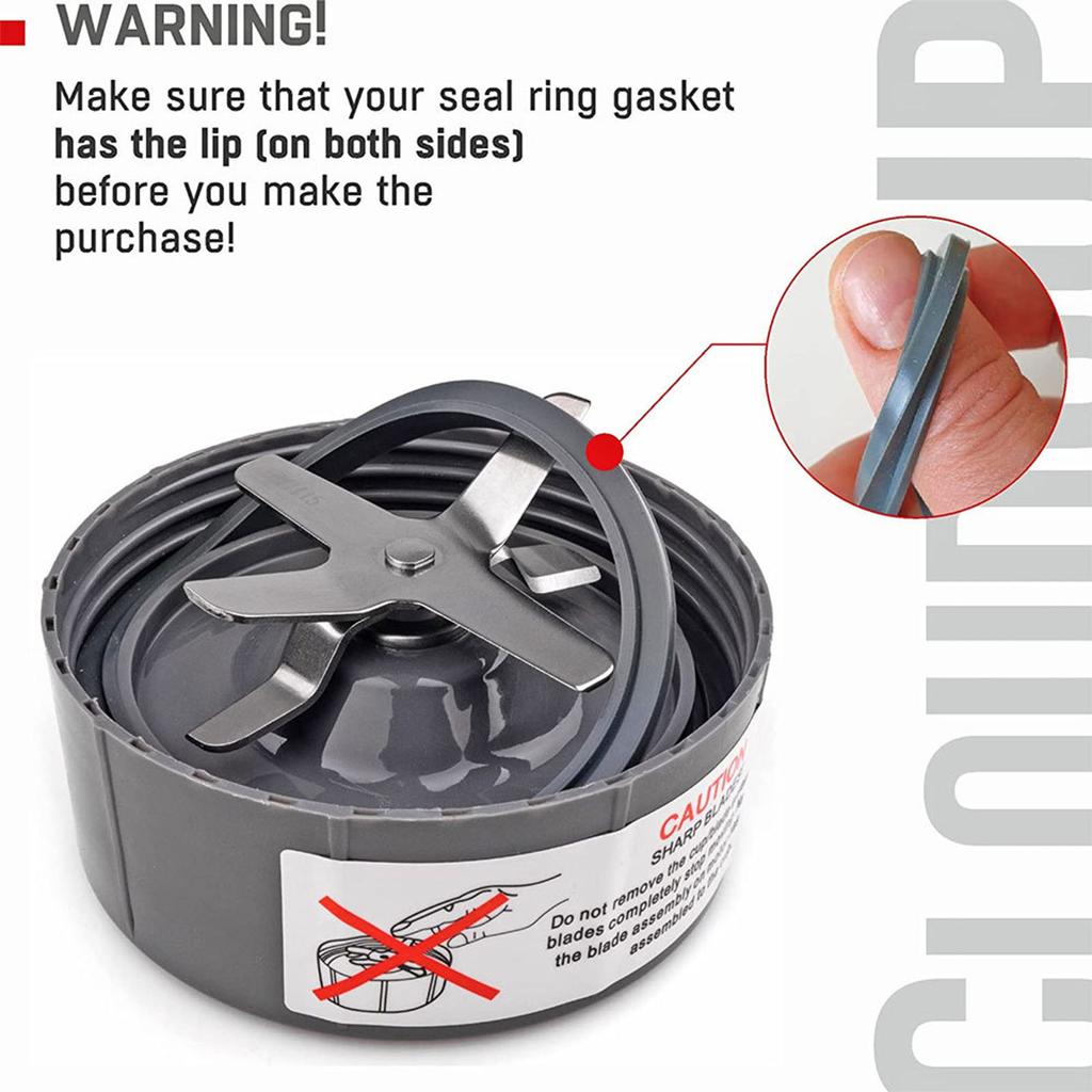 Replacement Blender Cups 32OZ With Lids Rubber Gasket Suitable for Nutribullet Blender 900W Juicer Mixer Blender Durable