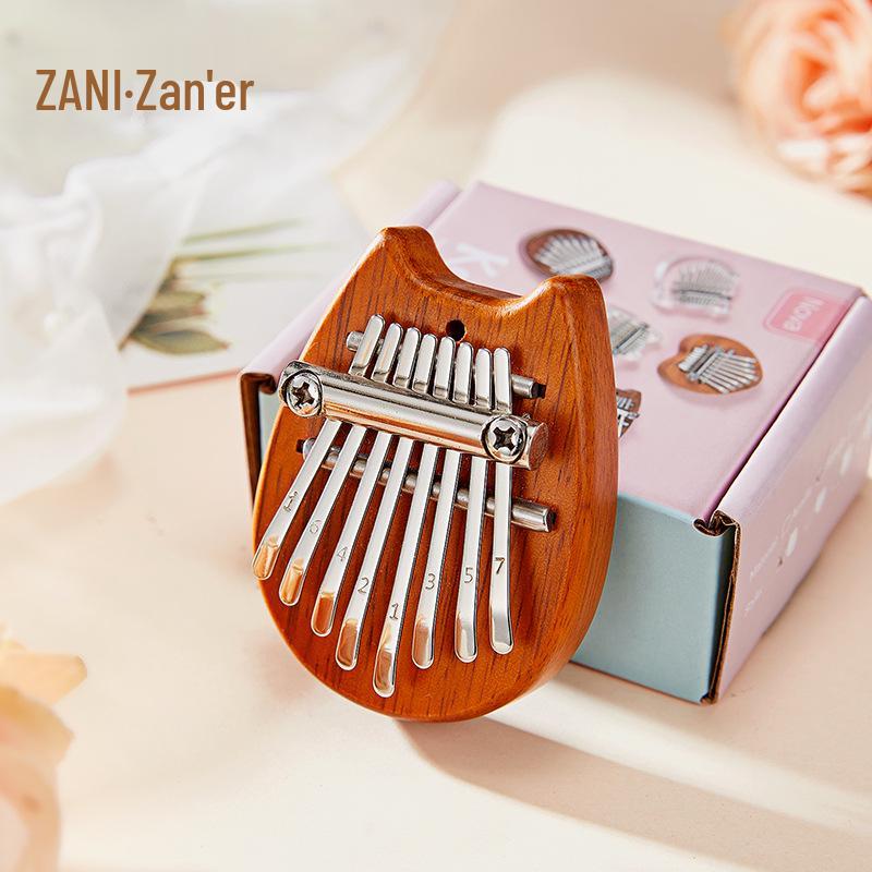 Crystal Kalimba: 8-Note Mini Thumb Piano - Small Musical Instrument Available
