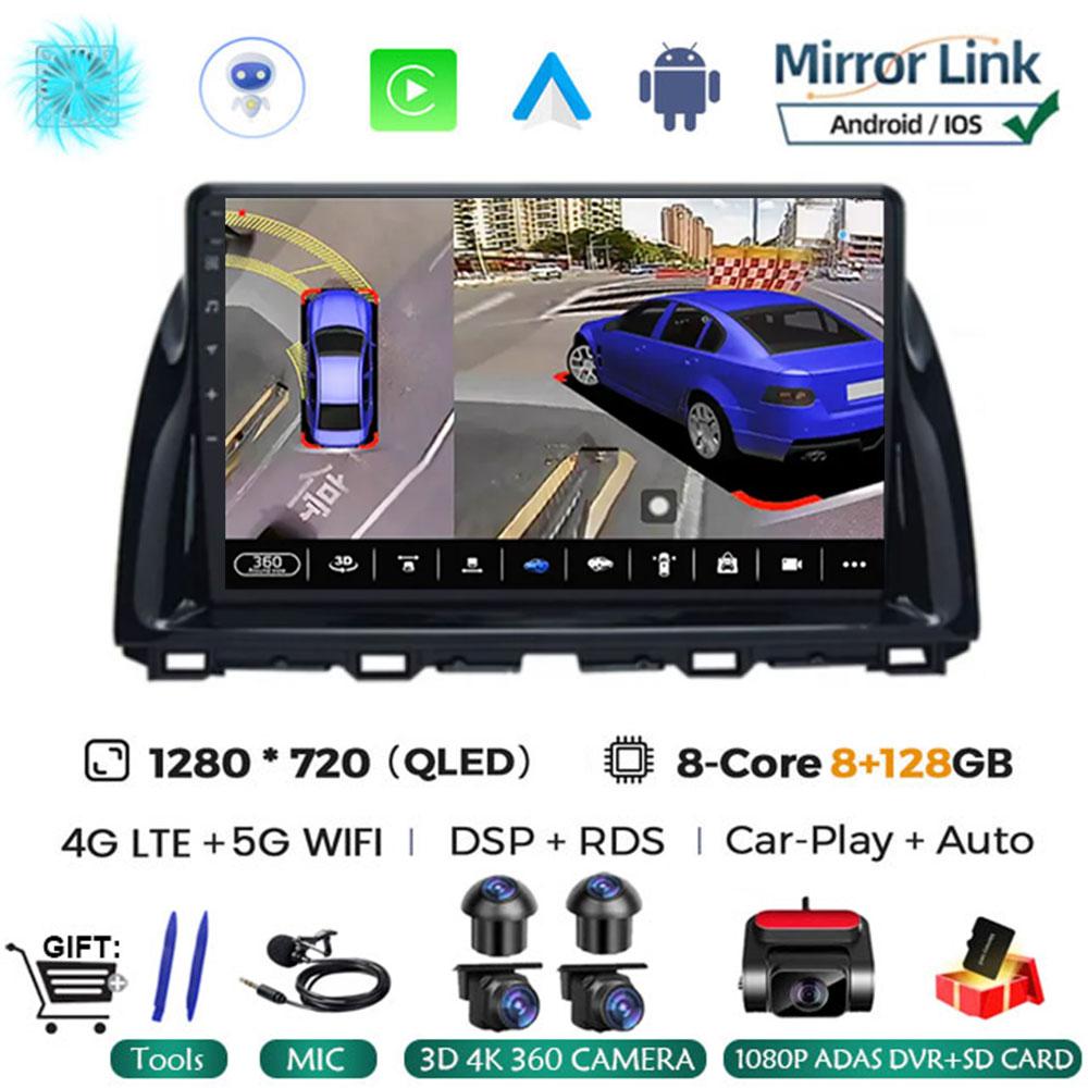 10.1"Android 14 Car Multimedia Vedio Player For Mazda CX5 CX-5 2012 - 2015 Car Autoradio Gps Navigation Stereo 2din HeadUnit 4G