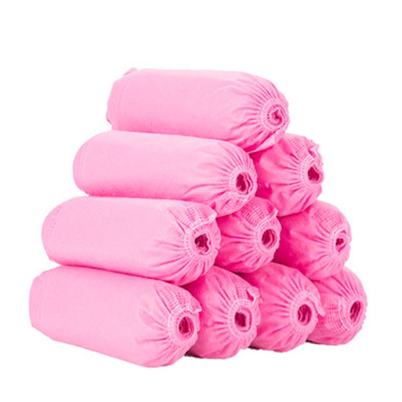Thickened Non-Woven Disposable Shoe Covers - Extra Large, Full Elastic Fit for Adults and Children