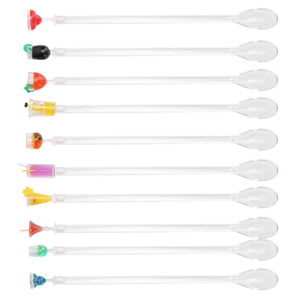 10PCS Cute Cocktail Drink Mixer Bar Stirring Mixing Sticks Spoons Bar Kitchen AccessoryL