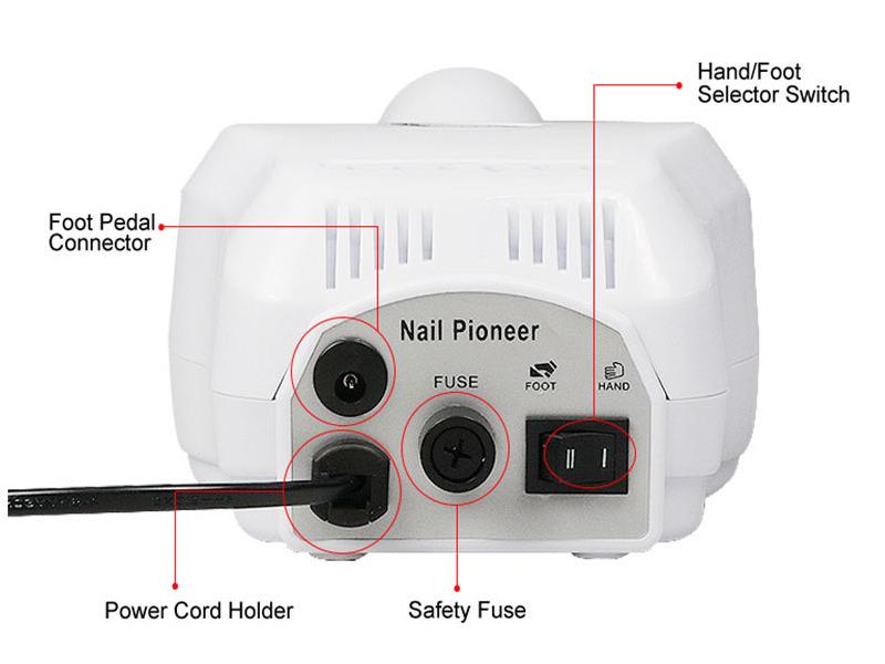 Electric Nail Polisher Pen - Model 202 Nail Grinder Tool
