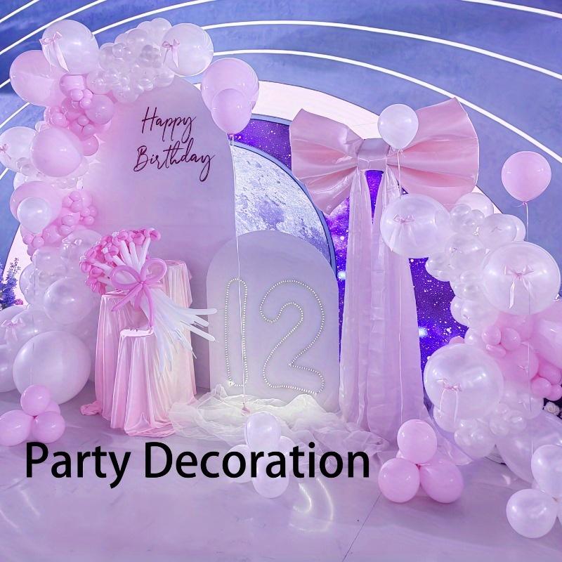 1pc Giant Pink Bow Party Decoration, Elegant Festival Event Decoration Polyester Pendant Suitable for Weddings and Celebrations