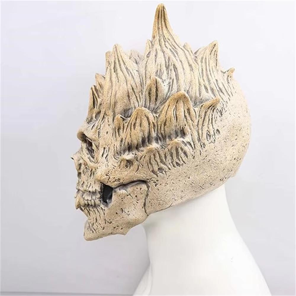 Latex Skeleton Demon Masks Realistic Halloween Cosplay Costume Props