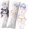 New Re:Zero Dakimakura Emilia Anime Hugging Body Pillow Cases Covers Japanese Anime Pillowcase In Bedroom