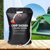 Outdoor Shower Bags 20/40L Foldable Solar Shower Bag Outdoor Bath Water Bag Camping Sun Compact Heated Water Shower Bags Scrubbi