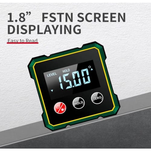 Magnetic Digital Angle Finder, Electronic Laser, Angle Finder Tool, Digital Level with LCD Display, Auto Shut-Off for Precision Measurements, Woodwork