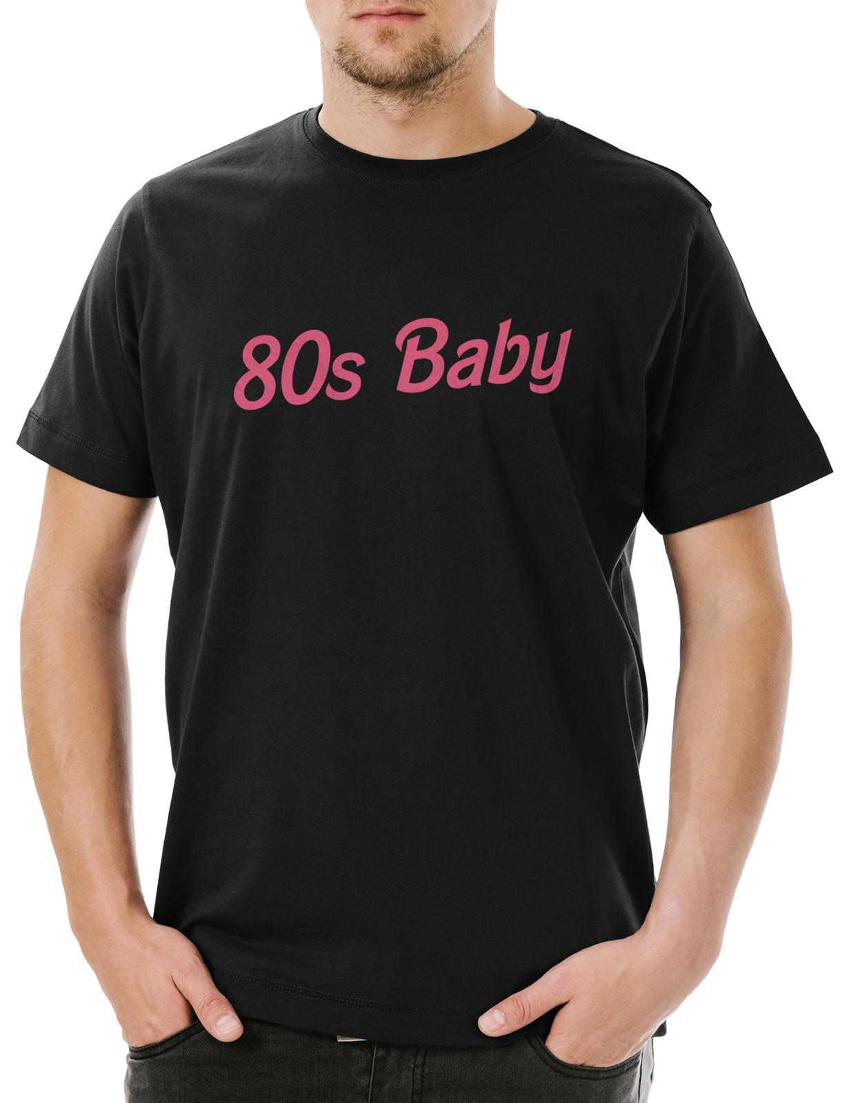 

80s Baby Herren T-Shirt Mens Womens Tees Top Eighties Retro Toy Logo Girl 80s 80er Achtziger 80ies 2XL