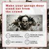6x13Ft Halloween Garage Door Cover Garage Banner Skull Decor