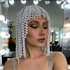Pearls Tassels Headpiece Head Chain Hat Stylish Hair Embellishment for Gathering