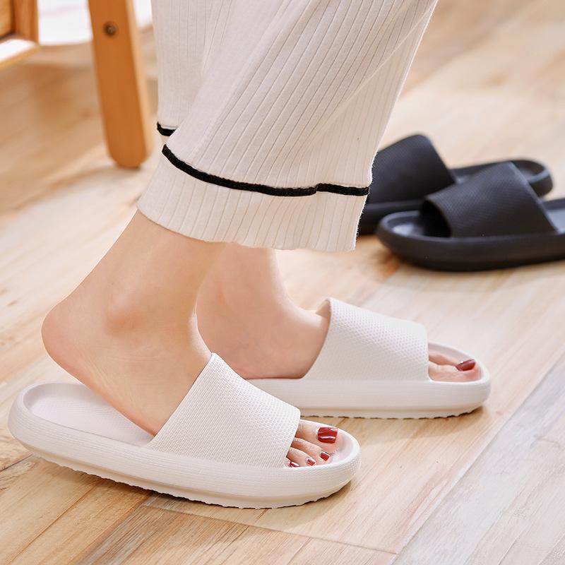Slippers women's wear non-slip bathroom bath couple thick bottom home men's sandals home summer