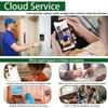 Smart Home Wireless Video Doorbell 2-Way Audio HD Video Doorbell Camera Cloud Storage Night Vision, 2.4G WiFi Compatible
