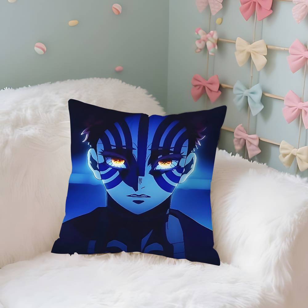 Anime DDemon Slayer AAkazaS Cute Case Plush Fabric Soft Pillowcase Double Sided Print Cushion Cover Household Gifts