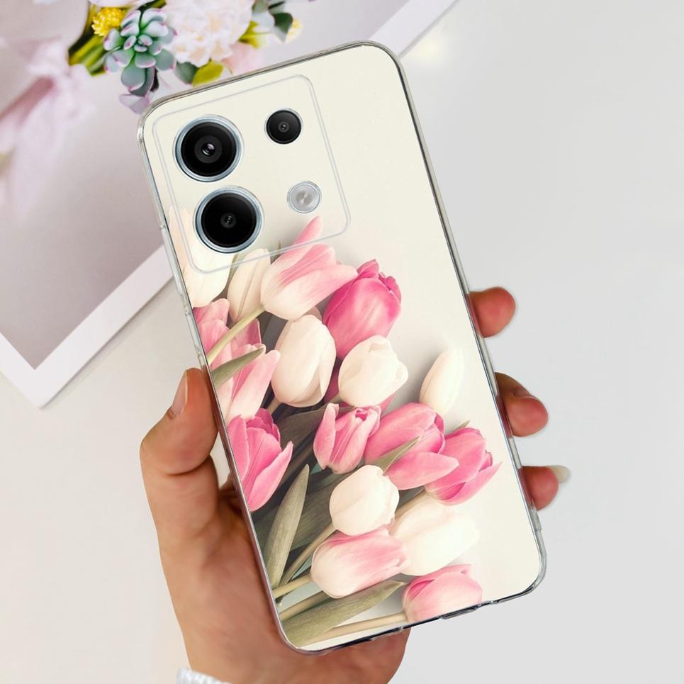 Transparent Cover For Fundas Xiaomi Poco X6 Pro 5G M6 Pro Case Lovely Luxury Colorful Butterfly Design Casing For Poco M6 Pro 5G