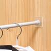 Non Drilling Household Telescopic Pole Support Sticker Nail Free Adjustable Pole Frame Horizontal Bar Wall Hook Fixed Bracket