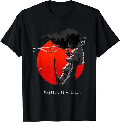 Afro Samurai Anime Japanese Bushido Warrior Streetwear T-Shirt